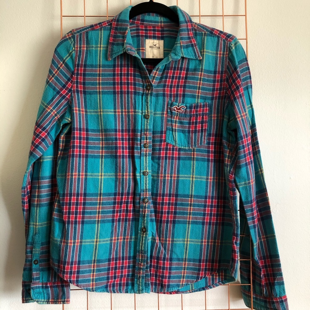 Hollister | Teal OG Flannel